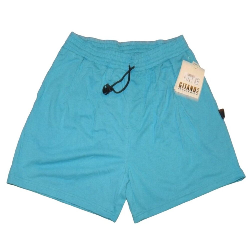 NWT Vintage Gitano Swim Surf Trunks Board Shorts Size XL Stretch Waist Blue